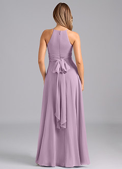 Azazie Denver Bridesmaid Dresses Wisteria A-Line Pleated Chiffon Dress image6