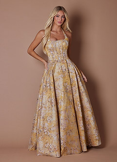Cady Vintage Gold Maxi Dress image5