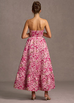 Vestido Floral Rosa Largo Ysolde image4
