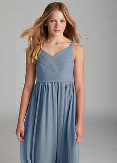 Azazie Chanel Junior Twilight A-Line Sweetheart Neckline Chiffon Dress image6
