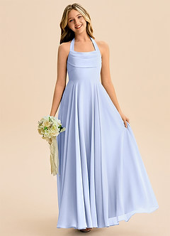 Azazie Kady Junior Ice A-Line Sweetheart Neckline Chiffon Dress image1