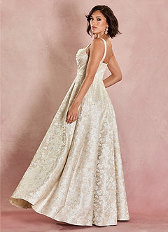 Vestido Crema Francesa Largo Amy image7