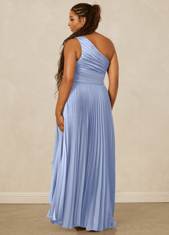 Christian Siriano Bridal for Azazie 1008 Brautjungfernkleider A-Linie One-Shoulder Stretch-Satin Kleid Eis image10