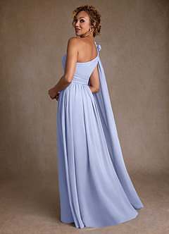 Azazie Lancaster Abiti per la Madre della Sposa Abito A-Line in Chiffon Monospalla Ghiaccio image2