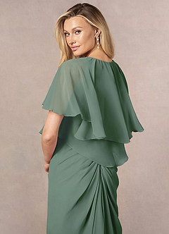 front Azazie liebenswürdiger Chiffon-Wrap