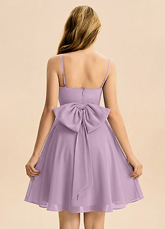 Azazie Bear Junior Wisteria A-Line Pleated Chiffon Dress image2