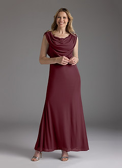 Azazie Ines Final Sale Dusk Mermaid Beaded Mesh Dress image1