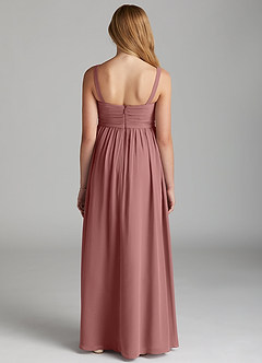 Azazie Chanel Junior Desert Rose A-Line Sweetheart Neckline Chiffon Dress image4