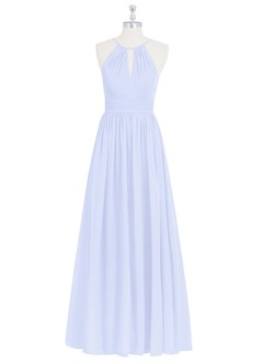 Azazie Cherish Robes de demoiselle d'honneur Robe Trapèze en Mousseline de soie Plissée Lavande image6