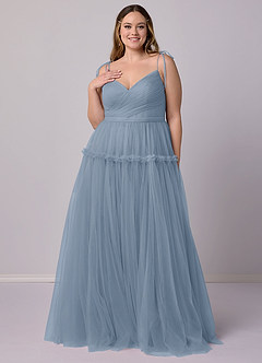 Barbie ♥ Azazie Final Sale Blue Jay A-Line Tulle Dress image10