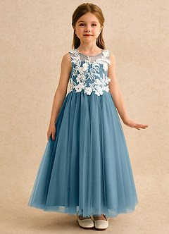 Azazie Mixie Flower Girl Dresses Bermuda Ball-Gown Lace Dress image5