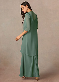 front Azazie Olivia Chiffon Wrap
