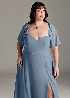Azazie Chloe Bridesmaid Dresses Twilight A-Line Sweetheart Neckline Chiffon Dress image12