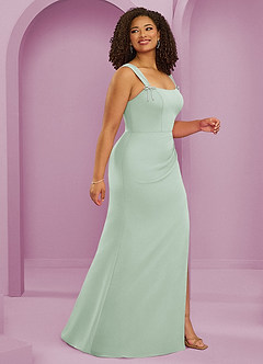 Barbie ♥ Azazie Bridesmaid Dresses Agave Mermaid Pleated Chiffon Dress image9