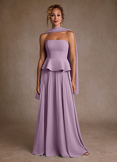 Azazie Josabeth Mother of the Bride Dresses Wisteria A-Line Pleated Chiffon Dress image5