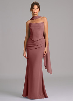 Azazie Sorrel Suknie dla druhen Syrena Gorset Szyfon Do ziemi Sukienka image4