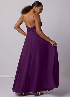 Barbie ♥ Azazie Bridesmaid Dresses Grape A-Line Chiffon Dress image6