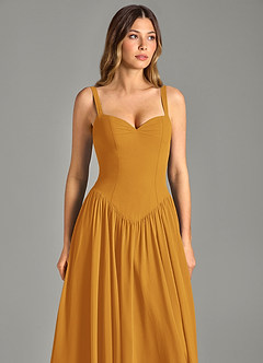 Azazie Evadina Suknie dla druhen Linia A Gorset Szyfon Do ziemi Sukienka image6