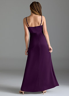 Azazie Maci Junior Klä av Sjöjungfru i Stretch Satin Plisserad image2