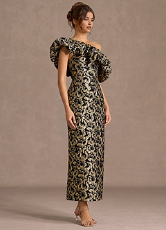 Ismerelle Gilded Navy Maxi Dress image3
