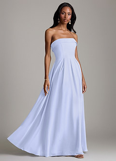 Azazie Lucienne Bridesmaid Dresses Lavender A-Line Strapless Chiffon Convertible Dress image6