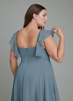 Azazie Leilani Bridesmaid Dresses Twilight A-Line Pleated Chiffon Dress image8