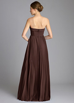 Azazie Mariana Bridesmaid Dresses Ganache A-Line Strapless Chiffon Dress image5