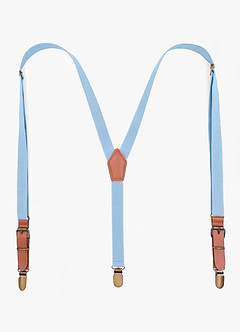 front Matching Bow Tie & Pocket Square & Suspenders Set