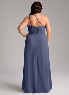 Azazie Eren Bridesmaid Dresses Stormy Sheath One Shoulder Chiffon Dress image9