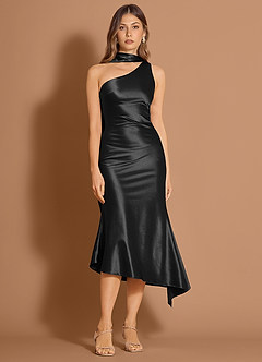 Euphemia Black Midi Dress image3
