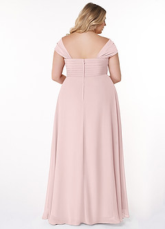 Azazie Kaitlynn Brautjungfernkleider Wandelbar Empire Gerafft Chiffon Kleid Zartrosa image11
