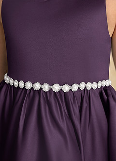 Azazie Julietta Blumenmädchenkleider Ballkleid Cabrio Tüll Kleid Pflaume image10