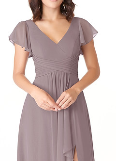 Azazie Omari Bridesmaid Dresses Dusk A-Line Chiffon Dress image5