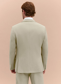 front James Tan Structured Stretch 3-piece suit