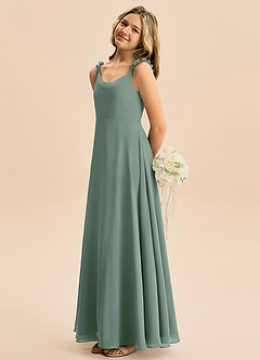 Azazie Elodie Junior Klä av A-Line i Chiffong image1