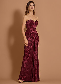 Giselle Vino Vestido largo image3