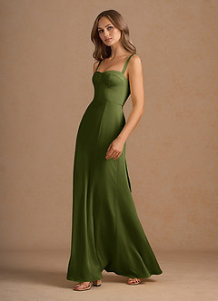 Vestido Verde Oliva Largo Amaris image3