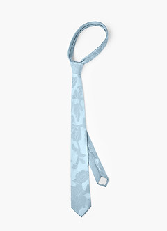 front Floral Burnout Skinny Tie