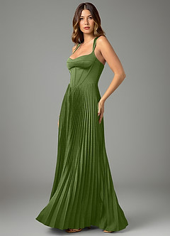Azazie Avenelle Bridesmaid Dresses Juniper A-Line Corset Stretch Satin Dress image3