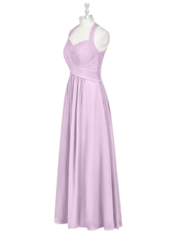 Azazie Claudia Bridesmaid Dresses Frosted Lilac A-Line Sweetheart Neckline Chiffon Dress image9