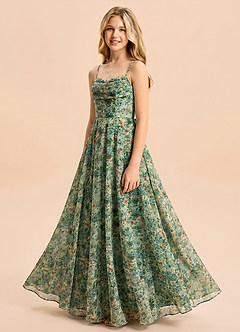 front Azazie Bear Junior Formal Dress