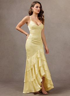 Madison Soft Yellow Maxi Dress image5