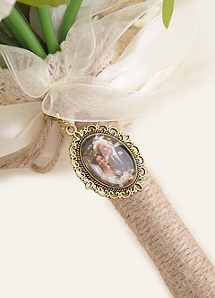 front Personalized Single Photo Charm