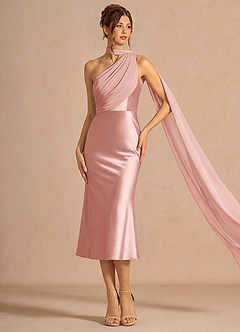 Giada Light Pink Midi Dress image3