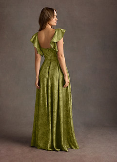 Vestido Verde Militar Armada Largo Leilani image5