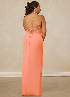 Christian Siriano Bridal for Azazie 1003 Bridesmaid Dresses Sunset Sheath One Shoulder Chiffon Dress image15