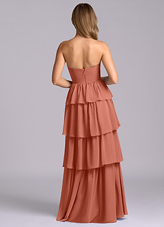 Azazie Faye Bridesmaid Dresses Clay A-Line Sweetheart Neckline Chiffon Dress image7