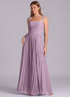 Azazie Mina Bridesmaid Dresses Wisteria A-Line Pleated Chiffon Dress image1