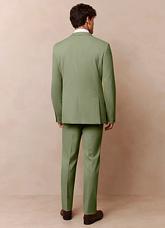 front James Pistachio Structured Stretch Suit Jacket
