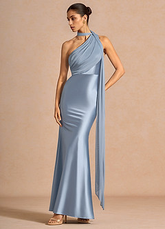 Giada Azul Pálido Vestido largo image4